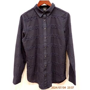 Ann Taylor, black shirt, size 10